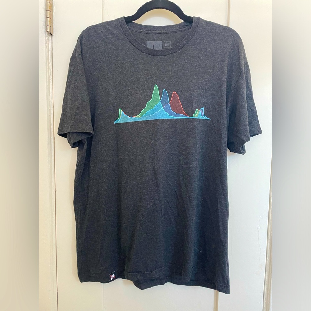 MKBHD gray histogram graphic tee